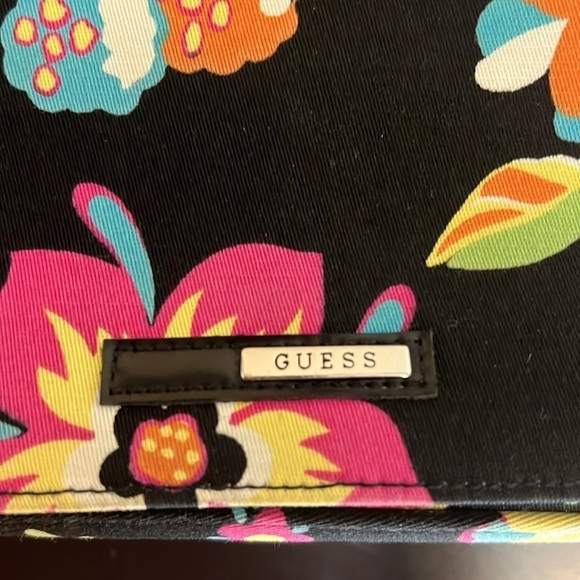 GUESS mini bag, canvas with floral print, RARE! 9”x5” - Picture 8 of 14